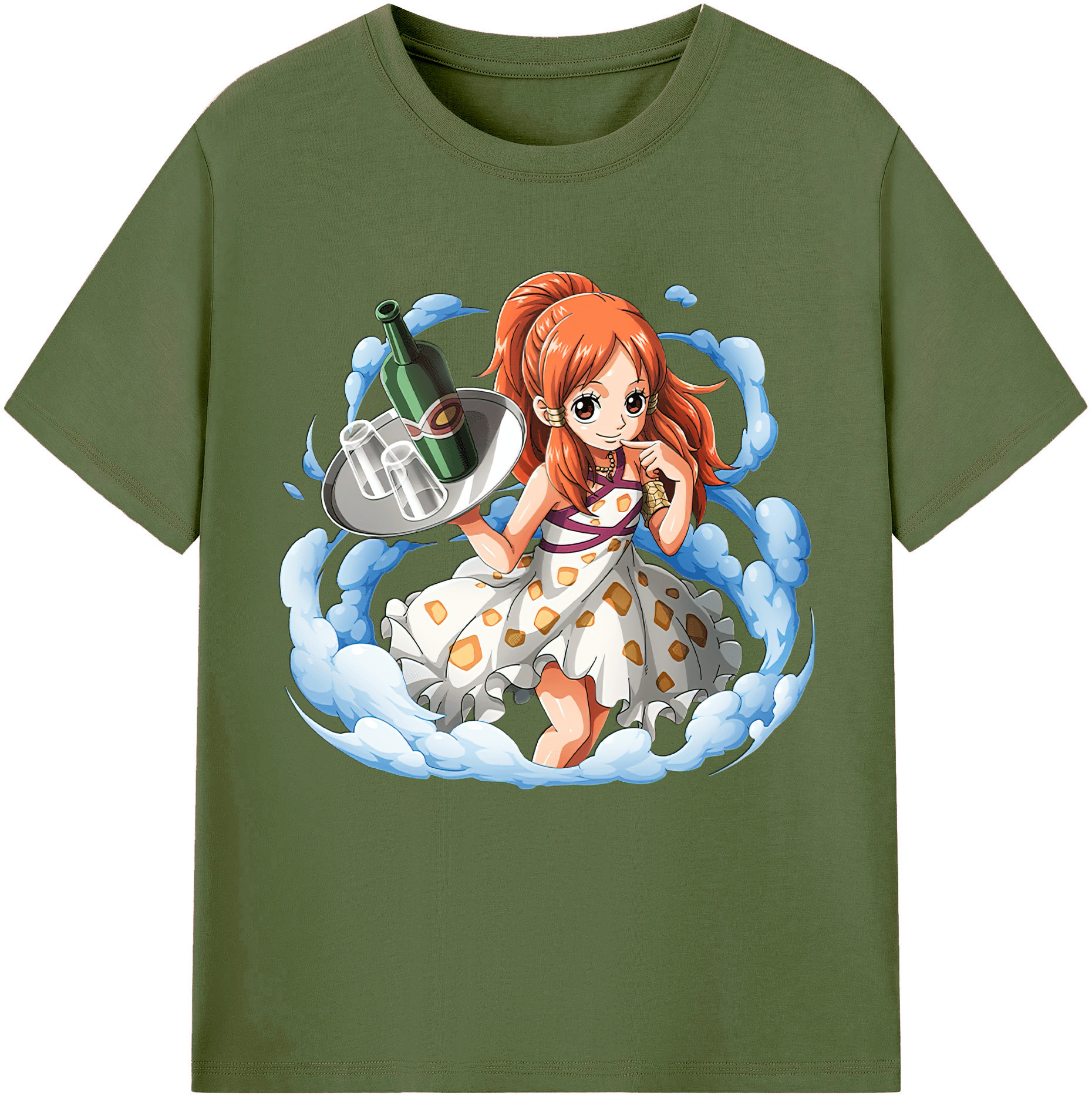 ワンピース ナミ ONE PIECE Nami 綿100％半袖Tシャツ（フロントプリント）